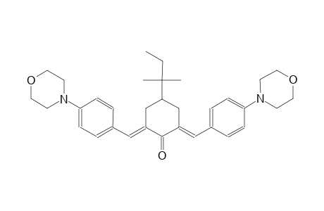 cyclohexanone, 4-(1,1-dimethylpropyl)-2,6-bis[[4-(4-morpholinyl)phenyl]methylene]-, (2E,6E)-