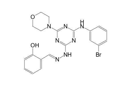 benzaldehyde, 2-hydroxy-, [4-[(3-bromophenyl)amino]-6-(4-morpholinyl)-1,3,5-triazin-2-yl]hydrazone