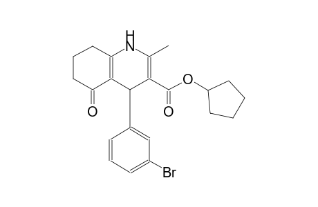 cyclopentyl 4-(3-bromophenyl)-2-methyl-5-oxo-1,4,5,6,7,8-hexahydro-3-quinolinecarboxylate