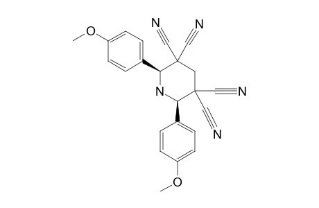2,6-BIS-(PARA-METHOXYPHENYL)-3,3,5,5-TETRACYANOPIPERIDINE