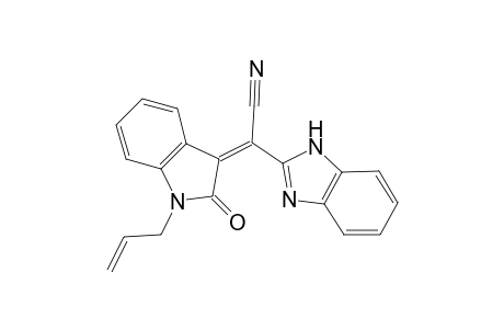 (1-Allyl-2-oxo-1,2-dihydro-indol-3-ylidene)-(1H-benzoimidazol-2-yl)-acetonitrile