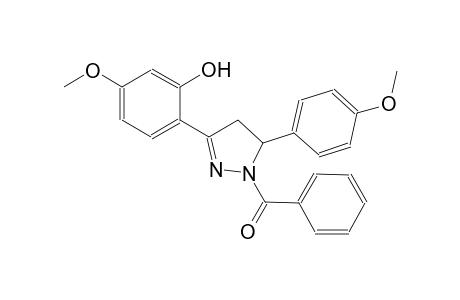 2-[1-benzoyl-5-(4-methoxyphenyl)-4,5-dihydro-1H-pyrazol-3-yl]-5-methoxyphenol