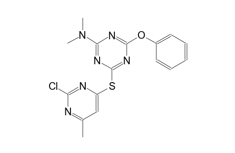 1,3,5-triazin-2-amine, 4-[(2-chloro-6-methyl-4-pyrimidinyl)thio]-N,N-dimethyl-6-phenoxy-