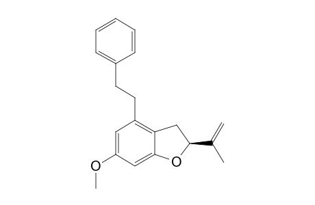 2-ISOPROPENYL-6-METHOXY-4-(2-PHENYLETHYL)-DIHYDROBENZOFURAN