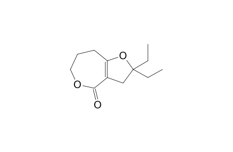 2,2-Diethyl-2,3,7,8-tetrahydrofuro[3,2-c]oxepin-4(6H)-one