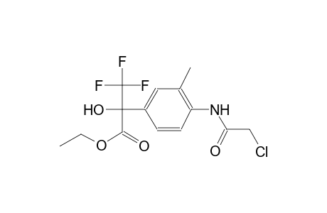 benzeneacetic acid, 4-[(chloroacetyl)amino]-alpha-hydroxy-3-methyl-alpha-(trifluoromethyl)-, ethyl ester