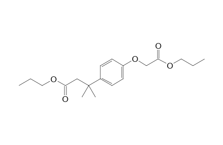 propyl 3-methyl-3-[4-(2-oxo-2-propoxy-ethoxy)phenyl]butanoate
