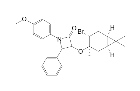 (3S/R,4R/S,1'S,3'R,4'R,6'R)-1-(4-Methixyphenyl)-3-[4'-bromo-3',7',7'-trimethylbicyclo[4.1.0]hept-3'-yloxy]-4-phenylazetidin-2-one