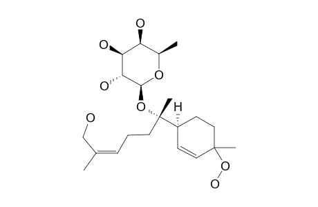 1-HYDROPEROXY-7,12-DIHYDROXYBISABOLA-2,10-DIENE_7-BETA-D-FUCOPYRANOSIDE