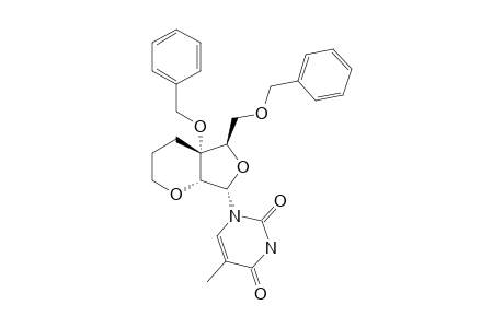 (1R,6R,7R,9S)-6-BENZYLOXY-7-BENZYLOXYMETHYL-9-(THYMIN-1-YL)-2,8-DIOXABICYCLO-[4.3.0]-NONANE
