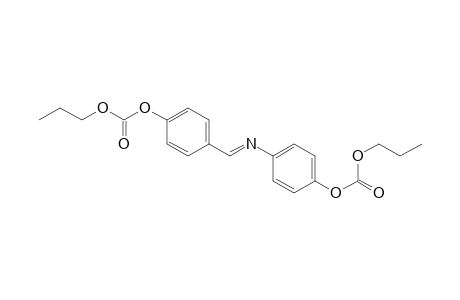 Carbonic acid, 4-[[[4-[(propoxycarbonyl)oxy]phenyl]imino]methyl]phenyl propyl ester