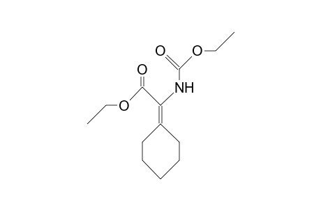 N-(Cyclohexylidene<ethoxycarbonyl>methyl)-carbamic acid, ethyl ester