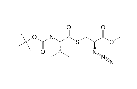 METHYL-(2R,2'S)-2-AZIDO-3-(N-BOC-VALYLTHIO)-PROPIONATE