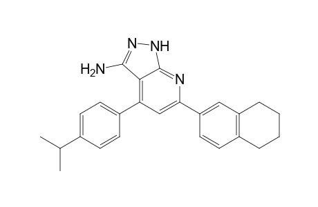 4-(4-Isopropyl-phenyl)-6-(5,6,7,8-tetrahydronaphthalen-2-yl)-1H-pyrazolo[3,4-b]pyridin-3-ylamine