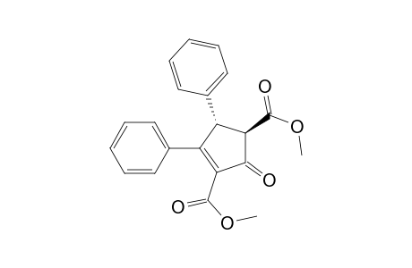 3-Cyclopentene-1,3-dicarboxylic acid, 2-oxo-4,5-diphenyl-, dimethyl ester, trans-