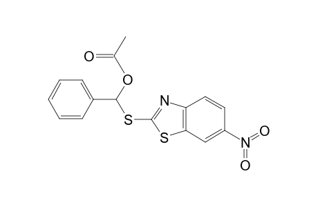 Acetic acid, (6-nitro-2-benzimidazolylthio)(phenyl)methyl ester