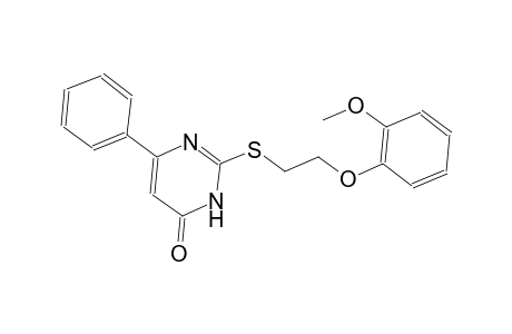2-([2-(2-Methoxyphenoxy)ethyl]sulfanyl)-6-phenyl-4-pyrimidinol