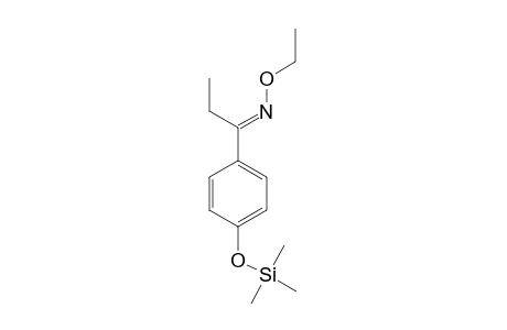Propiophenone <4'-hydroxy->, ethoxime, mono-TMS