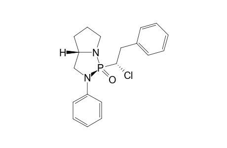 (1S,3aS)-1-((S)-1-Chloro-2-phenyl-ethyl)-2-phenyl-hexahydro-pyrrolo[1,2-c][1,3,2]diazaphopsphole 1-oxide