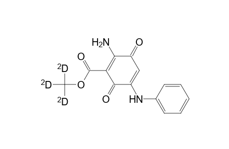 2-Amino-5-anilino-3,6-diketo-cyclohexa-1,4-diene-1-carboxylic acid trideuteriomethyl ester