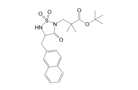 t-Butyl 2,2-dimethyl-3-{4'-[(naphthalen-2"-yl)methyl]-1',1',3'-trioxo-1-.lambda( 6).,2,5-thiadiazolan-2'-yl}-propanoate