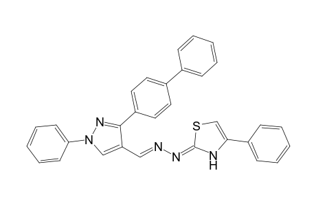 2-{[[3-(Biphenyl-4-yl)-1-phenyl-1H-pyrazol-4-yl]methylene]-hydra-zono}-4-phenyl-2,3-dihydrothiazole