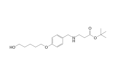 3-[[4-(5-hydroxypentoxy)benzyl]amino]propionic acid tert-butyl ester
