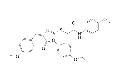 2-{[(4E)-1-(4-ethoxyphenyl)-4-(4-methoxybenzylidene)-5-oxo-4,5-dihydro-1H-imidazol-2-yl]sulfanyl}-N-(4-methoxyphenyl)acetamide