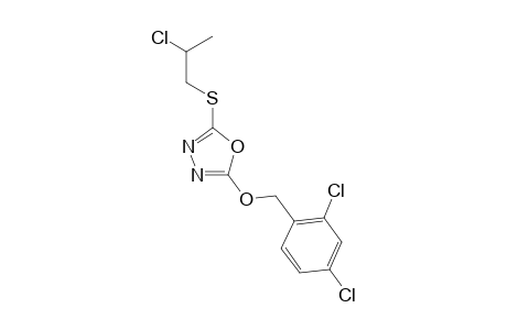 2-(2-Chloropropylthio)-5-(2,4-dichlorobenzyloxy)-1,3,4-oxadiazole