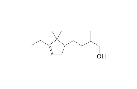 4-(3-Ethyl-2,2-dimethylcyclopent-3-en-1-yl)-2-methylbutanol