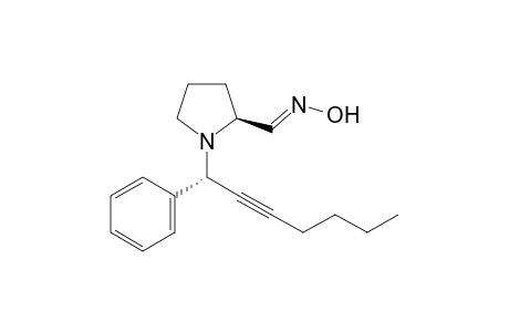 (E),(S)-1-((S)-1-phenylhept-2-ynyl)pyrrolidine-2-carbaldehyde oxime