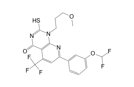 pyrido[2,3-d]pyrimidin-4(1H)-one, 7-[3-(difluoromethoxy)phenyl]-2-mercapto-1-(3-methoxypropyl)-5-(trifluoromethyl)-