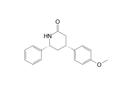 cis-4-(4-Methoxyphenyl)-6-phenyl-2-piperidone