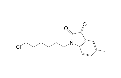1-(6-Chloranylhexyl)-5-methyl-indole-2,3-dione
