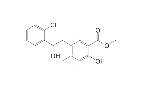 Methyl 5-[2-(2-Chlorophenyl)-2-hydroxyethyl]-3,4,6-trimethylsalicylate