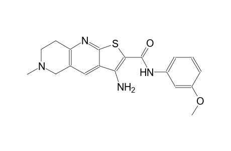 thieno[2,3-b]1,6-naphthyridine-2-carboxamide, 3-amino-5,6,7,8-tetrahydro-N-(3-methoxyphenyl)-6-methyl-
