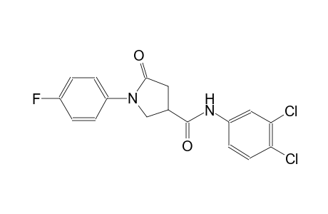 3-pyrrolidinecarboxamide, N-(3,4-dichlorophenyl)-1-(4-fluorophenyl)-5-oxo-