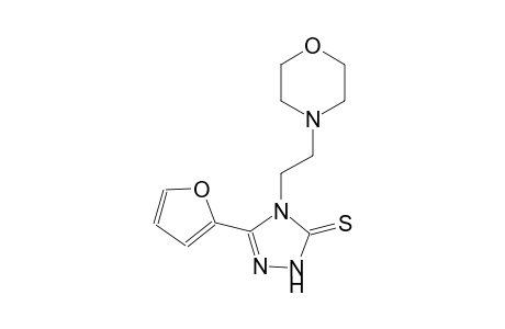 3H-1,2,4-triazole-3-thione, 5-(2-furanyl)-2,4-dihydro-4-[2-(4-morpholinyl)ethyl]-