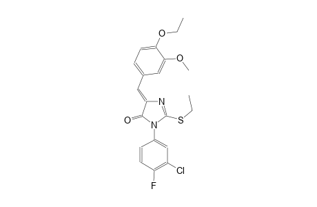 4H-imidazol-4-one, 3-(3-chloro-4-fluorophenyl)-5-[(4-ethoxy-3-methoxyphenyl)methylene]-2-(ethylthio)-3,5-dihydro-, (5Z)-