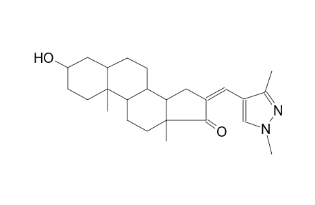 16-[(1,3-dimethyl-1H-pyrazol-4-yl)methylene]-3-hydroxyandrostan-17-one