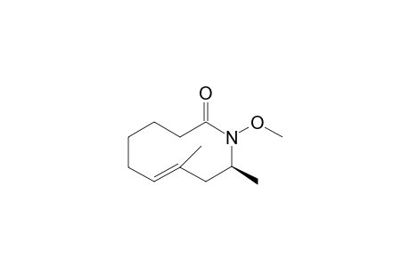 (7E,10S)-3,4,5,6,9,10-Hexahydroazecin-1-methoxy-8,10-dimethyl-2(1H)-one