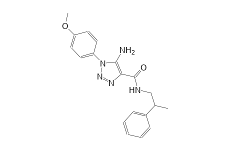 1H-1,2,3-triazole-4-carboxamide, 5-amino-1-(4-methoxyphenyl)-N-(2-phenylpropyl)-