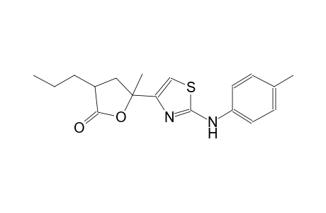 2(3H)-furanone, dihydro-5-methyl-5-[2-[(4-methylphenyl)amino]-4-thiazolyl]-3-propyl-