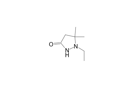 1-Ethyl-5,5-dimethylpyrazolidin-3-one