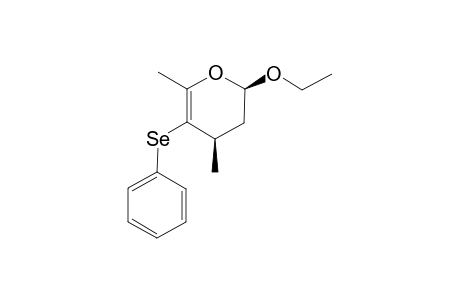 (2R,4R)-2-Ethoxy-4,6-dimethyl-5-(phenylselanyl)-3,4-dihydro-2H-pyran