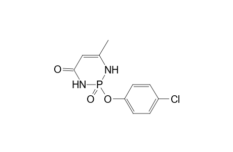 2-(4-Chlorophenoxy)-6-methyl-2,3-dihydro-1,3,2-diazaphosphinin-4(1H)-one 2-oxide