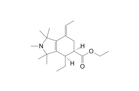 Ethyl anti-4-ethyl-7-ethylidene-1,1,2,3,3-pentamethyl-2,3,4.alpha.,5.alpha.,6,7-hexahydro-1H-isoindole-5-carboxylate
