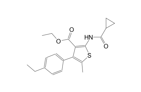 ethyl 2-[(cyclopropylcarbonyl)amino]-4-(4-ethylphenyl)-5-methyl-3-thiophenecarboxylate
