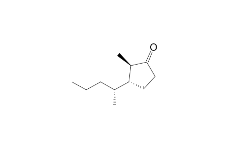 (2r*,3r*)-2-methyl-3-((1r*)-1-methylbutyl)cyclopentanone