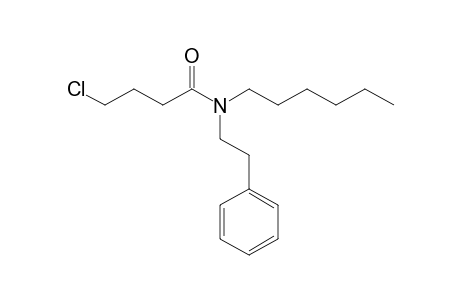 Butyramide, 4-chloro-N-(2-phenylethyl)-N-hexyl-